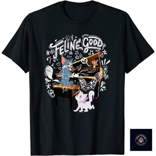 หนาคนอ้วนธรรมดาเกาหลีเสื้อยืดพิมพ์ลายprintingเสื้อยืด พิมพ์ลาย Tom &amp; Jerry Movie Feline Good สําหรับเด็กผู้ชาย ผู้หญิง อ