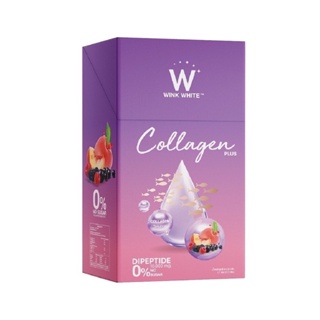 Wink White COLLAGEN  Plus คอลลาเจนสูตรใหม่ กล่องม่วง(1 กล่องบรรจุ 7 ซอง)