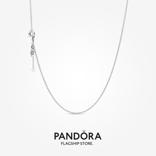Pandora สร้อยคอโซ่เงินสเตอร์ลิง 45 ซม. สไตล์คลาสสิก ของขวัญวันเกิด คริสต์มาส t925