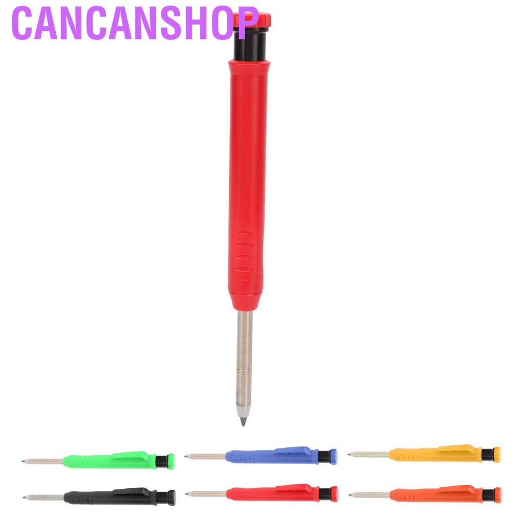 cancanshop-mechanical-carpenter-pencil-with-sharpener-woodworking-deep-hole-for-metal-plastic-marking