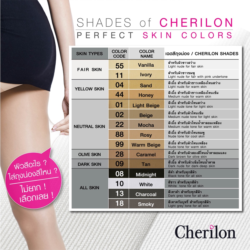 cherilon-plus-size-ขนาด-2xl-ถุงน่อง-ถุงน่องคนอ้วน-เชอรีล่อน-ซัพพอร์ท-กระชับ-ใส่สบาย-กันเสียดสีเนื้อต้นขา-12สี-nsa-chmax