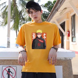 เสื้อวินเทจผญ - ผู้ชายนารูโตะ Shippuden นารูโตะและซาสึเกะทีอะนิเมะ 5 สี Unisex ผ้าฝ้ายทุกขนาด#COD