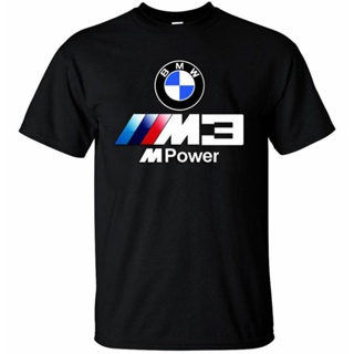 New ใหม่ BMW E36 E46 M3 M Power BMW E90 92 93 M3 โลโก้ผู้ชายเสื้อยืดผ้าฝ้าย 100% กีฬาผู้ชายเสื้อยืดแฟชั่น YY0009 discoun