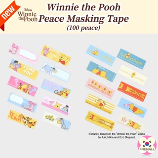 [Daiso Korea] Disney Winnie the Pooh Peace Masking Tape (100 pieces) , sticker, diary decoration, photo card decoration