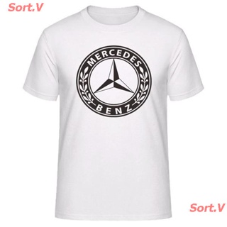 Sort.V 2021 GILDAN เสื้อยืดแขนสั้นผ้าฝ้ายพิมพ์ลาย Mercedes Benz Benz สไตล์เกาหลีสําหรับผู้ชาย เสื้อยืดผ้าฝ้าย 100%nOE