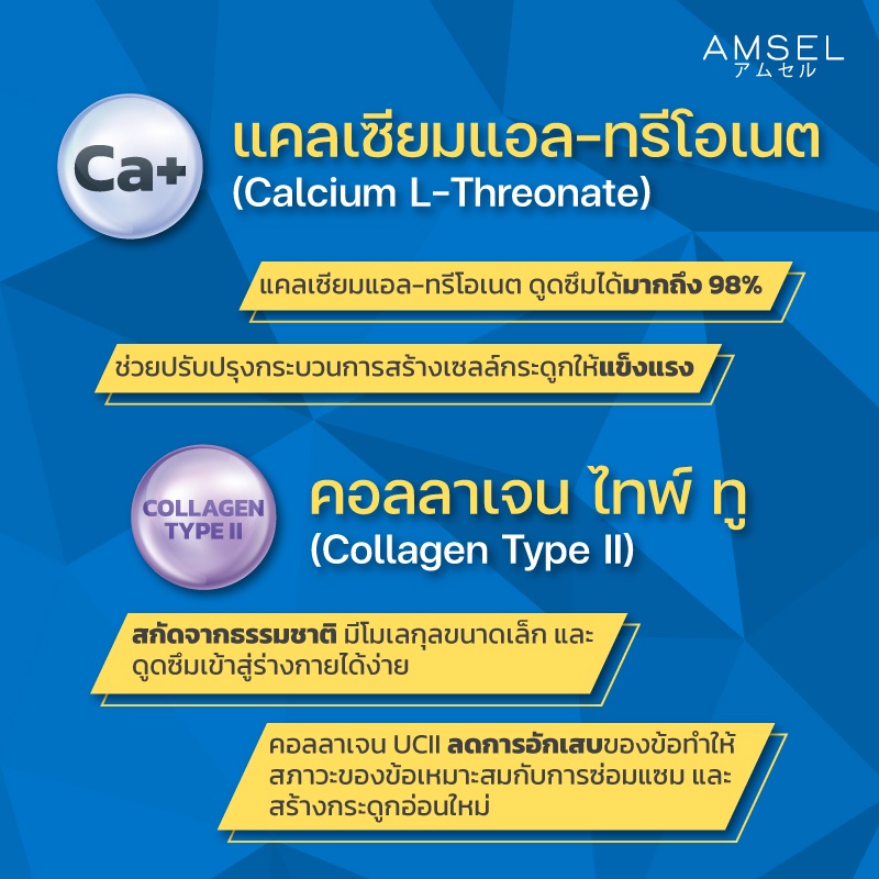 amsel-calcium-l-threonate-collagen-type-ii-60-เม็ด-ข้ออักเสบ-ปวดตามข้อ-ปวดเข่า-ข้อเข่าเสื่อม