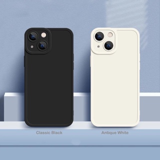 เคสโทรศัพท์มือถือ ซิลิโคน ขอบสี่เหลี่ยม ป้องกันเลนส์กล้อง สีพื้น สําหรับ Xiaomi Redmi Note 11 11t Pro Plus 4G 5G