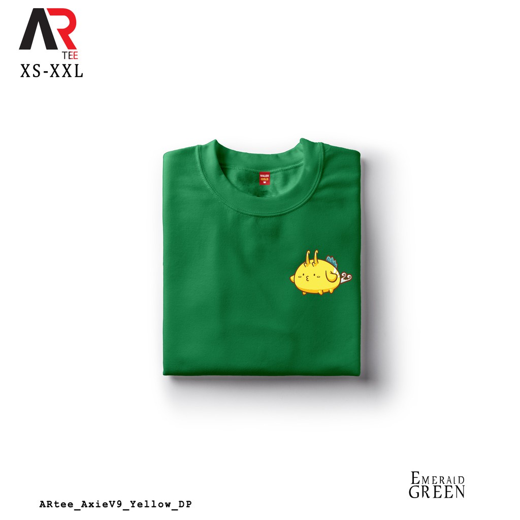 tee-เสื้อยืดสีขาว-ar-tees-axie-สีเหลืองเก๋เสื้อที่กําหนดเอง-unisex-tshirt-สําหรับผู้หญิงและผู้ชาย