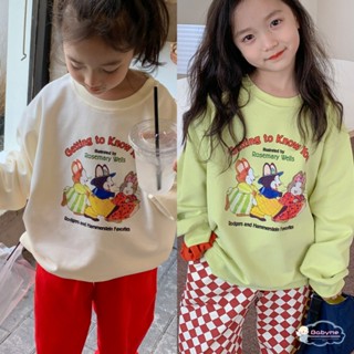 เสื้อกันหนาว มีฮู้ด ลายการ์ตูน สไตล์เกาหลี แฟชั่นสําหรับเด็กผู้หญิง