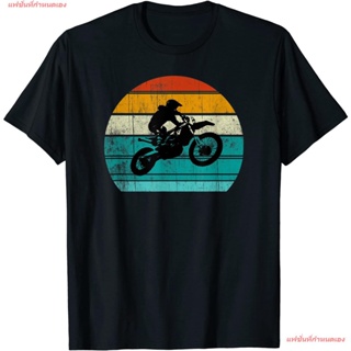 แฟชั่นที่กำหนดเอง แฟชั่นสบายๆ เสื้อ Dirt Bike Motocross Motorcycle Vintage Retro Boys Men T-Shirt Cotton เสื้อยืด ผ้าระบ