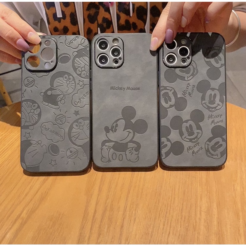 ขายดี-เคสโทรศัพท์มือถือหนัง-ลายมิกกี้-โดราเอมอน-สําหรับ-iphone-14-series