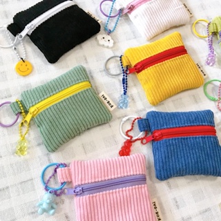 AirPods mini macaron bag กระเป๋าใส่ airpods แถมฟรีตัวห้อยสุ่มสีสุ่มแบบ(แบบไม่ปักชื่อมีสินค้าพร้อมส่งทุกสี)