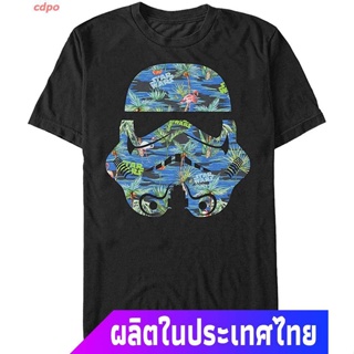 cdpo เสื้อยืดยอดนิยม Star Wars Mens Hula Helmet Graphic T-Shirt Short sleeve T-shirts