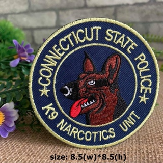 หมาตำรวจ K-9 Unit ตัวรีดติดเสื้อ อาร์มรีด อาร์มปัก ตกแต่งเสื้อผ้า หมวก กระเป๋า แจ๊คเก็ตยีนส์ Badge Embroidered Iron o...