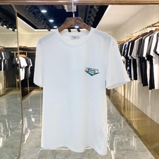 เสื้อยืด เสื้อยืดผู้ชาย90 - $#$Clothes 6721 ฤดูร้อนใหม่กลับรถโลโก้พิมพ์คอกลมแขนสั้นเสื้อยืด S-3XL