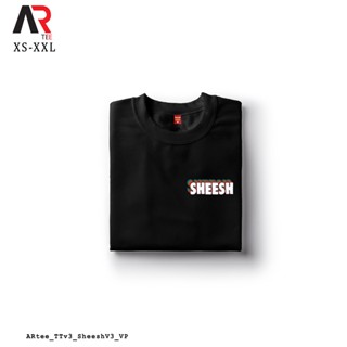 เสื้อยืดสีขาว - AR Tees Sheesh v3 พ็อกเก็ต Tiktok เสื้อเชิ้ตแบบกําหนดเอง Unisex Tshirt สําหรับผู้หญ