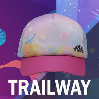 TRAILWAY CAP -  PINK GALAXY - หมวกวิ่ง หมวกแฟชั่น