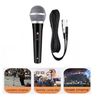สินค้า ไมค์พร้อมสาย ไมโครโฟน ร้องเพลง คาราโอเกะ Professional Dynamic Microphone (มีกล่อง)