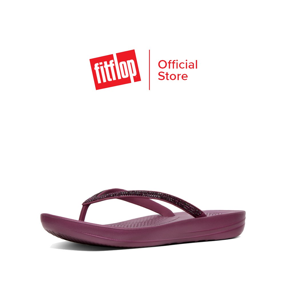 ภาพหน้าปกสินค้าFITFLOP IQUSHION รองเท้าแตะแบบหูหนีบผู้หญิง รุ่น R08-744 สี Lingonberry