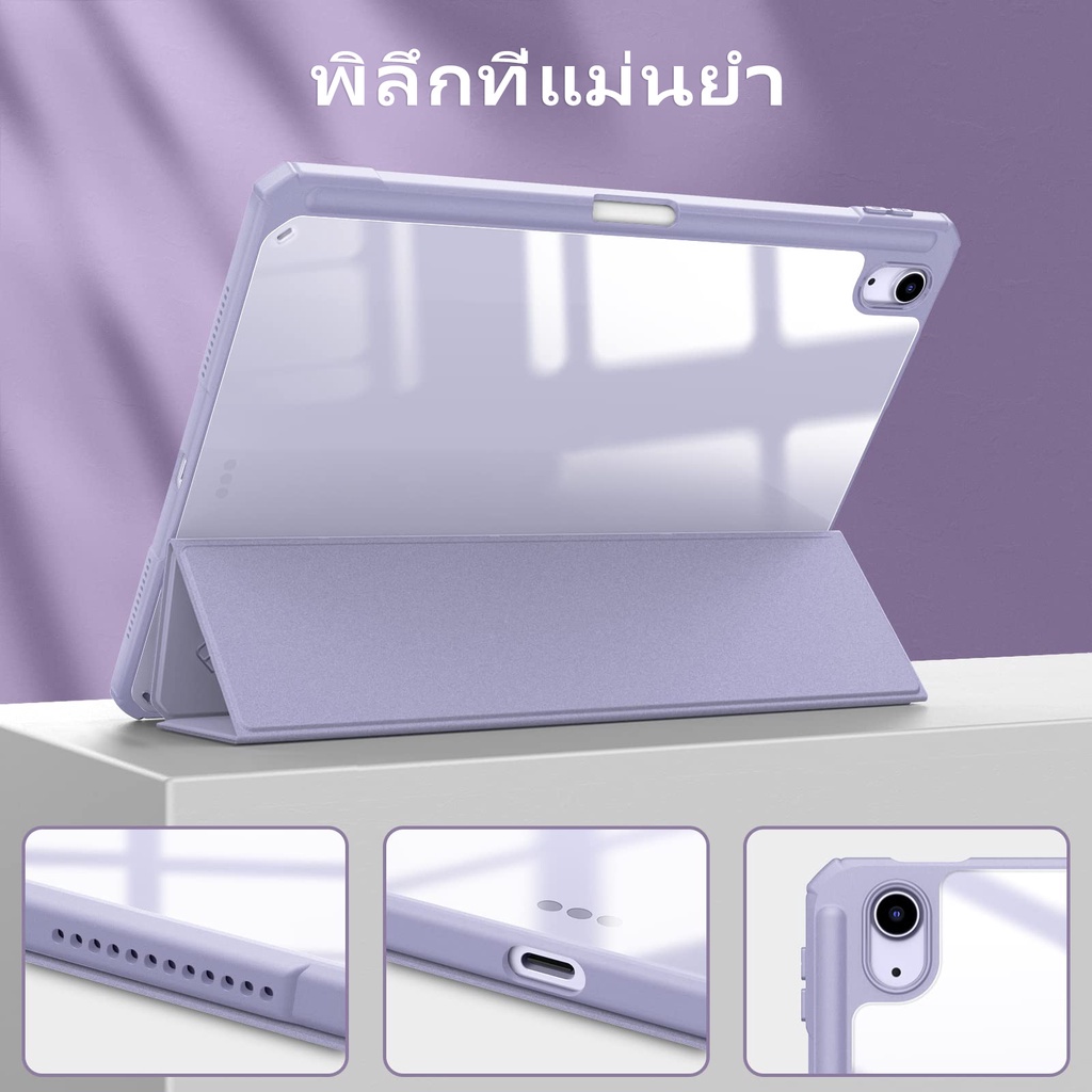 ภาพสินค้าGOOJODOQ เคส lPadแบบฝาพับเคสไอแพด พร้อมช่องเสียบปากกาชาร์จเคส ipad air 5/Air4/10th10.9/Pro11 2018-21/mini6 gen7/8/9/ gen จากร้าน goojodoqthailandshop บน Shopee ภาพที่ 7