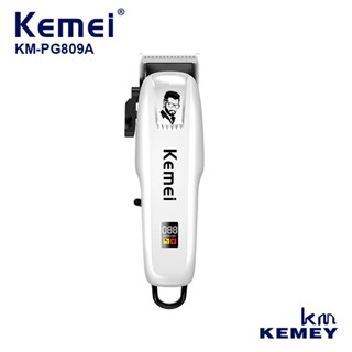 Kemei KM-PG809A ปัตตาเลี่ยน ปัตตาเลี่ยนตัดผมไฟฟ้า หน้าจอ LCD ปรับได้ ชาร์จ USB แบตตาเลี่ยน แบตตาเลี่ยนไร้สาย