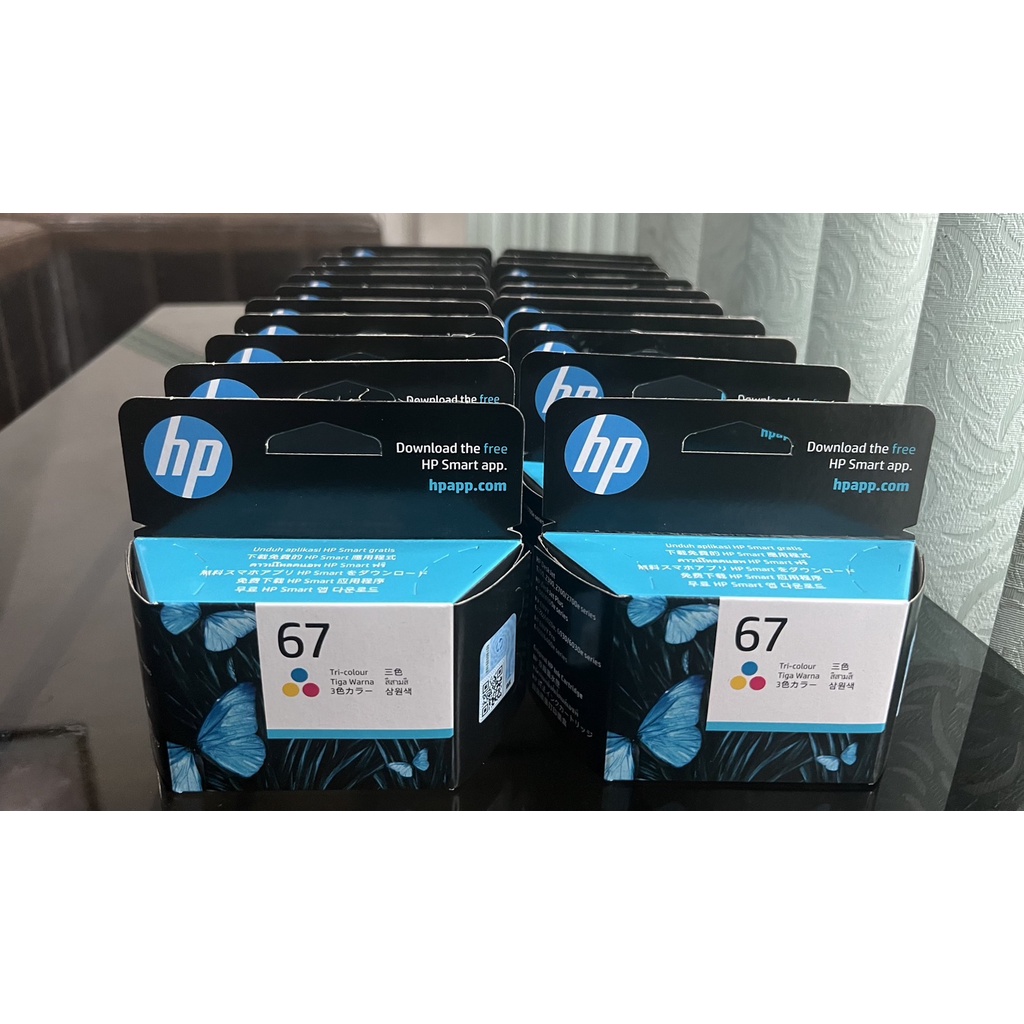 hp-67-black-3ym56aa-สีดำ-แท้-100-หมึกอิงค์เจ็ทรองรับเครื่องพิมพ์-hp-deskjet-1210-2330-2333