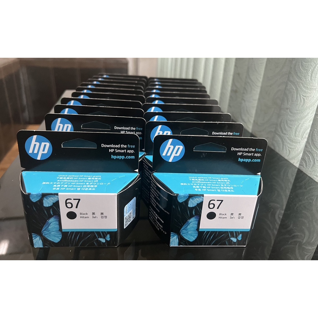 hp-67-black-3ym56aa-สีดำ-แท้-100-หมึกอิงค์เจ็ทรองรับเครื่องพิมพ์-hp-deskjet-1210-2330-2333