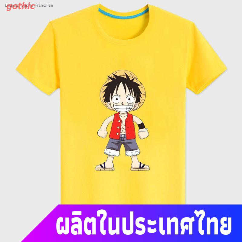 gothic-เสื้อยืดลำลอง-อุปกรณ์กีฬา-one-piece-เสื้อยืดวันพีชอะนิเมะอุปกรณ์ต่อพ่วง-choba-solo-luffy-ฤดูใบไม้ผลิ-ฤดูร้อนผู้