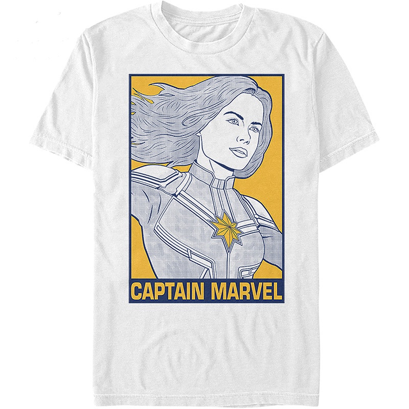 mashoo-2022-ขายร้อน-unsex-tshirt-captain-marvel-พิมพ์ผ้ายอดนิยมสําหรับผู้ชายแขนสั้นเสื้อยืดคอกล-ohq