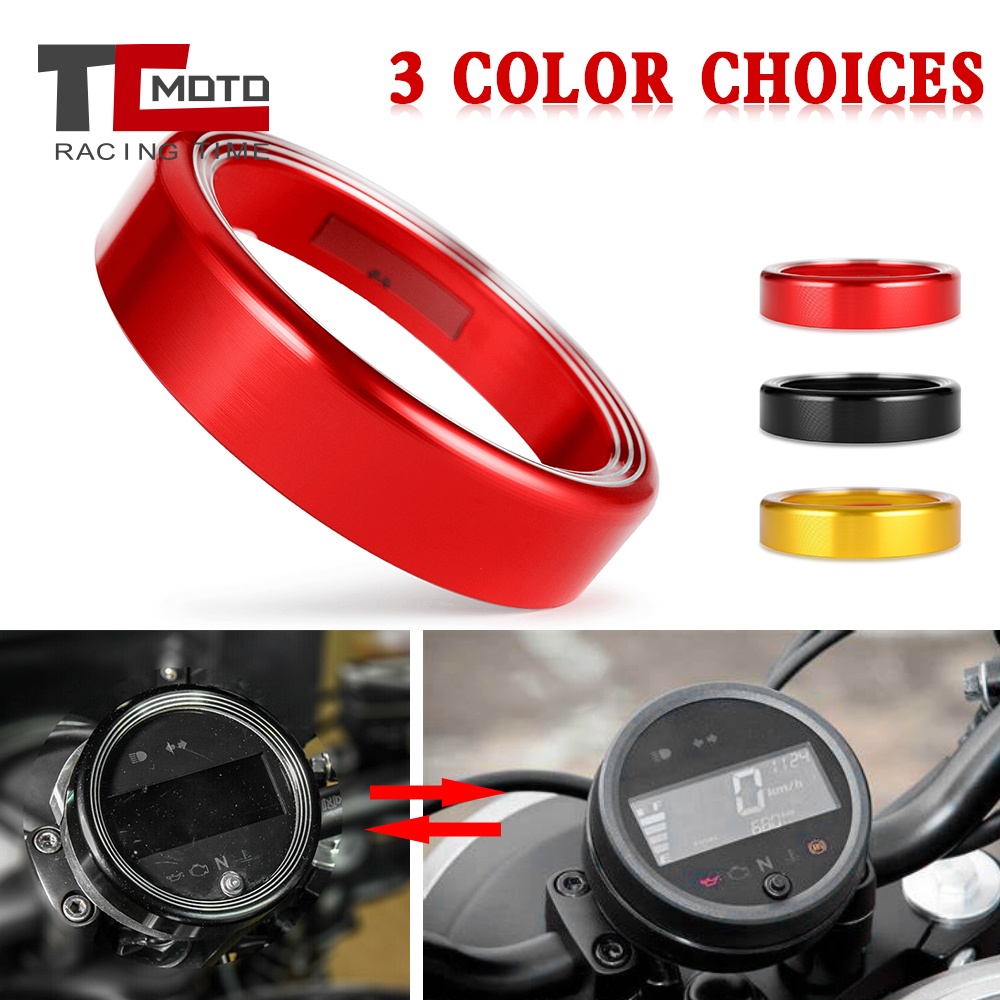 Motorcycle Speedometer Bezel Gauge Ring Tachometer Trim Cover For Honda