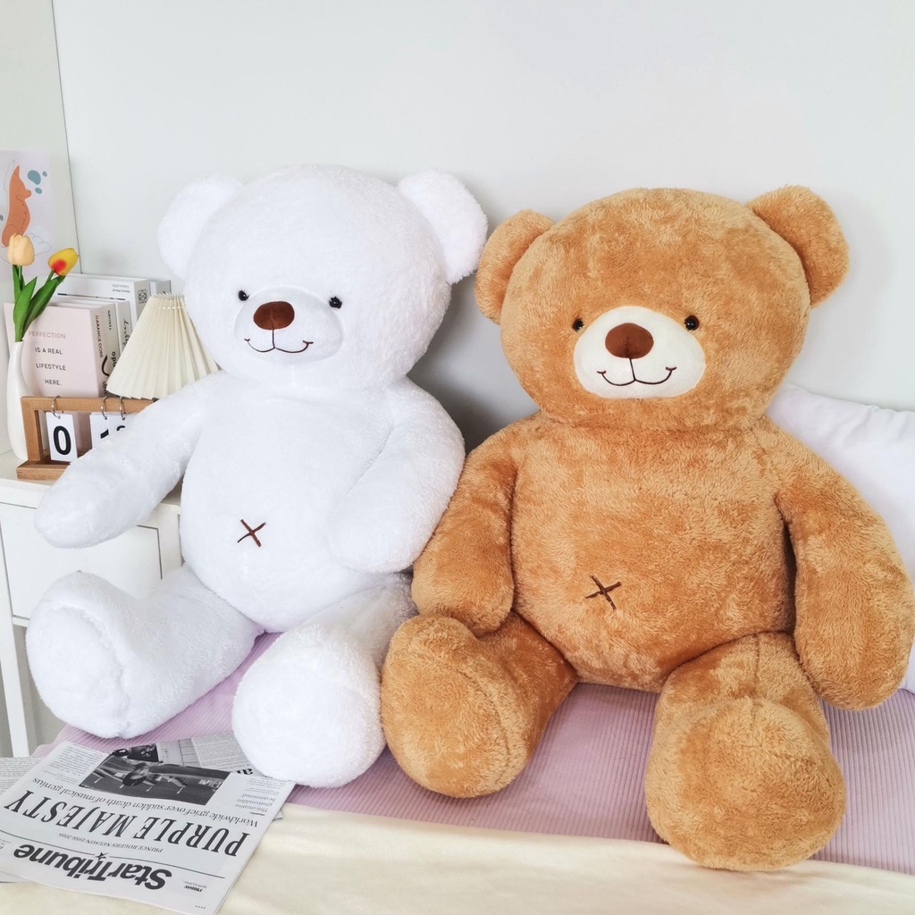 ภาพหน้าปกสินค้าส่งฟรี  พี่หมีBigBear ️ตุ๊กตาหมีตัวใหญ่ 115cm ของขวัญ ️ ของขวัญวันเกิด ตุ๊กตายักษ์ ตุ๊กตานุ่มนิ่ม  Smileylife Shop