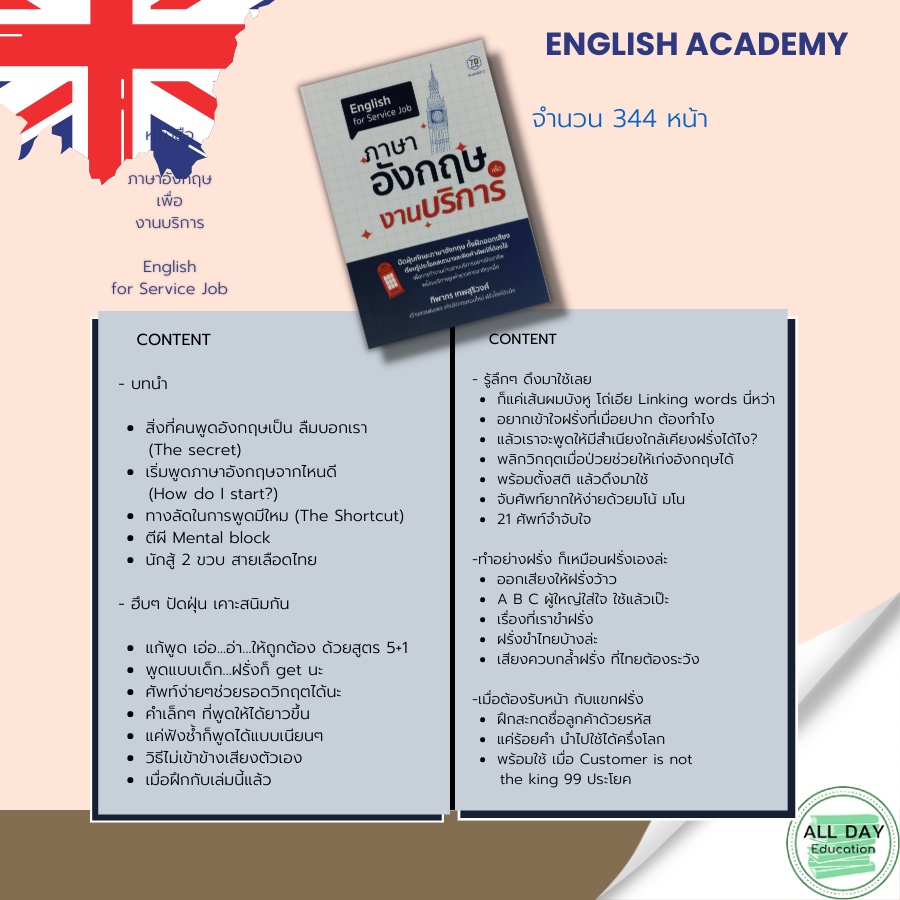 หนังสือ-english-for-service-job-ภาษาอังกฤษ-เพื่องานบริการ-gt-ไวยากรณ์-คำศัพท์-ภาษาอังกฤษ-คำแปล-พูด-อ่าน-เขียน-สนทนา