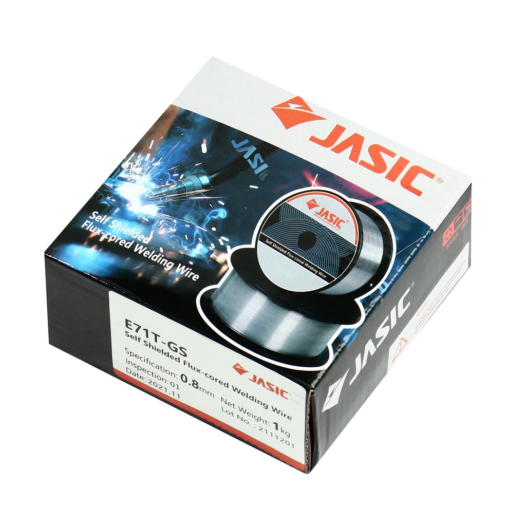 jasic-ลวดเชื่อม-mig-ขนาด-0-8mm-5kg-ลวดแบบไม่ใช้แก๊ส-ลวดใช้แก๊ส-ลวดสแตเลส-อลูมิเนียม-1-2-mm-2-kg-by-jasic