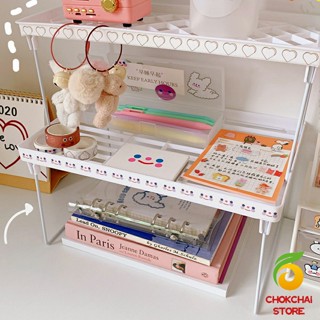 Chokchaistore ชั้นเก็บของสไตล์เกาหลี แบบพับได้ INS  ชั้นเก็บของแบบตั้งโต๊ะแบบพับได้ Folding storage rack