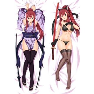 Fairy TAIL Erza Scarlet ปลอกหมอน ลายอนิเมะ Dakimakura ขนาด 50x150 ซม. สําหรับกอดร่างกาย