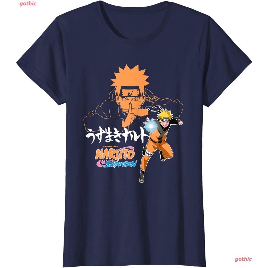 เสื้อวินเทจชาย-เสื้อยืดลำลอง-naruto-shippuden-naruto-jutsu-closeup-with-kanji-t-shirt-sports-t-shirt