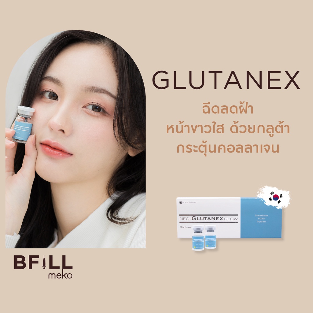ภาพหน้าปกสินค้าMeso Neo Glutanex Glow ฉีดผิวหน้าด้วย กลูต้าบริสุทธิ์ ใหม่จากเกาหลี