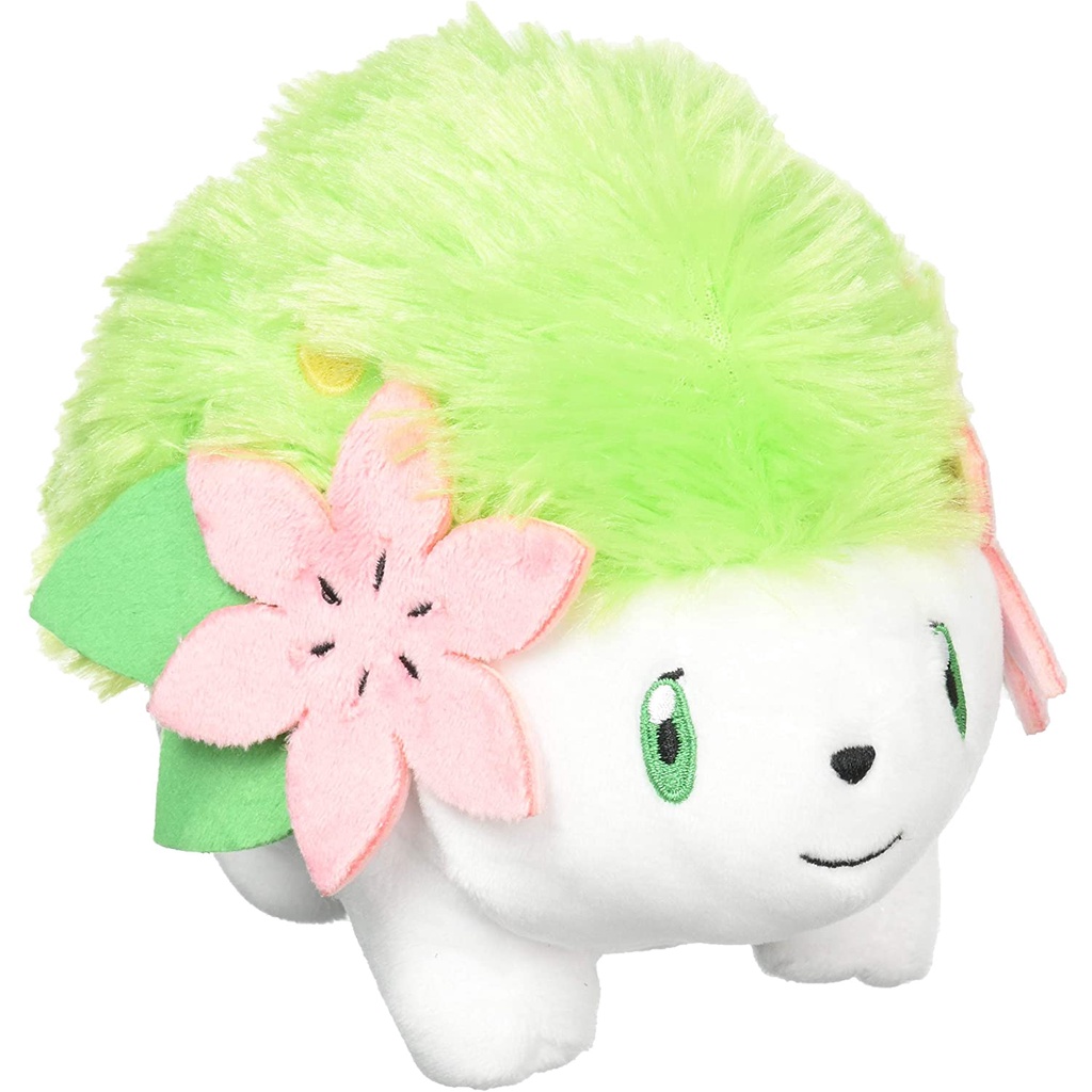 Pokémon Shaymin Landform Sitting Cuties Plush – 13 Cm, Offizielles Merchandise, Weich & Kuschelig