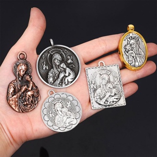 ต่างหู ชุบทอง สําหรับผู้หญิง จํานวน 1 ชิ้น เหรียญรางวัลแอนน์ เครื่องประดับ ของขวัญ เหรียญเซนต์ ถนนแอนนา ศาสนา Raphael