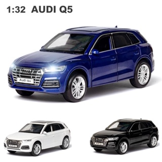 ❈✣┇1:32 Audi Q5 Die-Cast Vehicles Alloy Car Model Sound and Light Car Model Collection Car Toys
