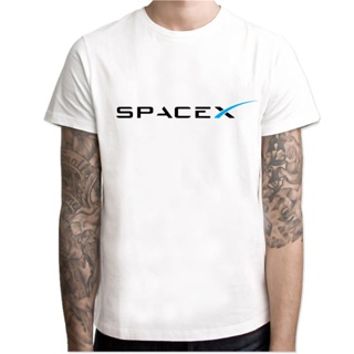 เสือยืดผู้ชาย - Space X เสื้อยืดผู้ชายเทสลาทีสการออกแบบด้านบนแบบสบาย ๆ ครอบครองดาวอังคารโมดอลพิมพ์ท