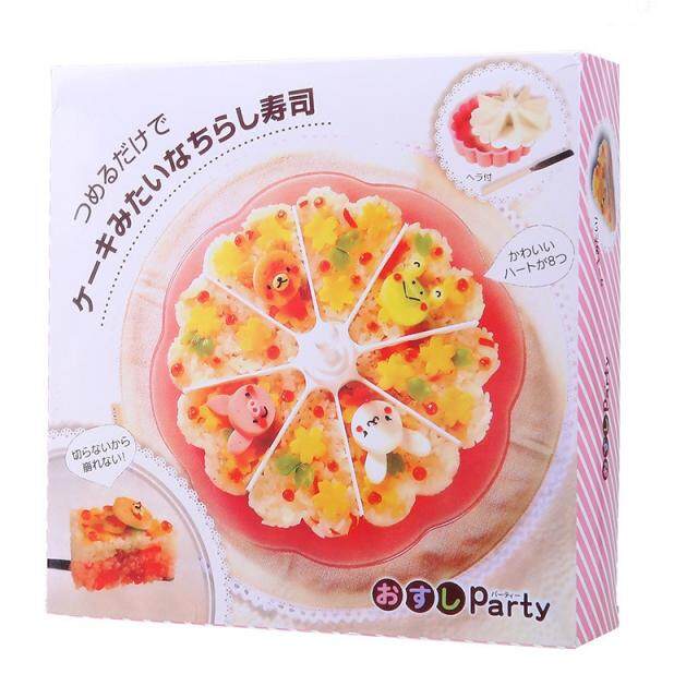 party-sushi-plate-จานจัดเรียงข้าวปั้น-บล็อคทําข้าวปั้นทรงญี่ปุ่น-เครื่องมือแม่พิมพ์ข้าวปั้นซูชิญี่ปุ่น-diy-เครื่องเรียง