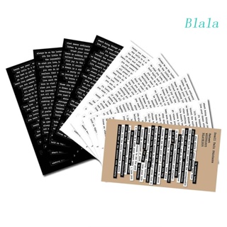 Blala สติกเกอร์ ลายคําศัพท์ย้อนยุค DIY สําหรับตกแต่งสมุดภาพ แล็ปท็อป การ์ด 8 แผ่น