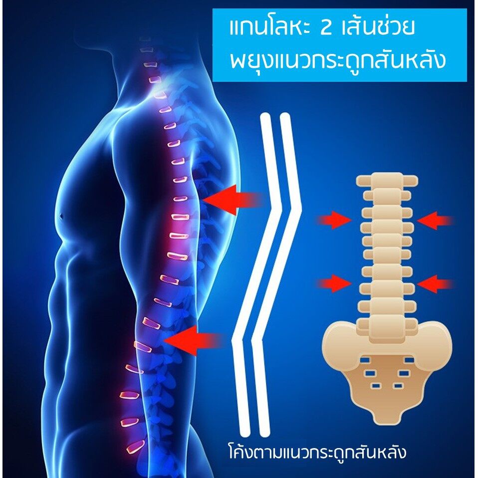 ดัดหลัง-เข็มขัดพยุงหลัง-hot-เสื้อพยุงหลัง-เข็มขัดพยุงหลังแกนโลหะ-2-เส้น