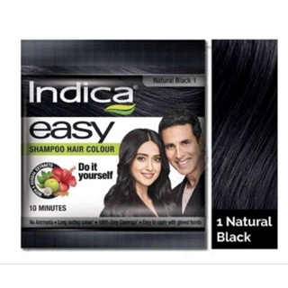 Indica easy shampoo Hair Color 10min