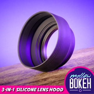 สินค้า ฮู้ดเลนส์ซิลิโคนยืดหดได้ 3 แบบ Collapsible Silicone Lens Hood