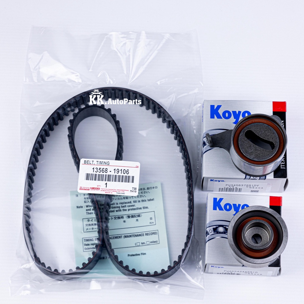 4EFE ชุดสายพานไทม์มิ่ง + ลูกรอกKOYO Japan TIMING Toyota 4E EE100 111