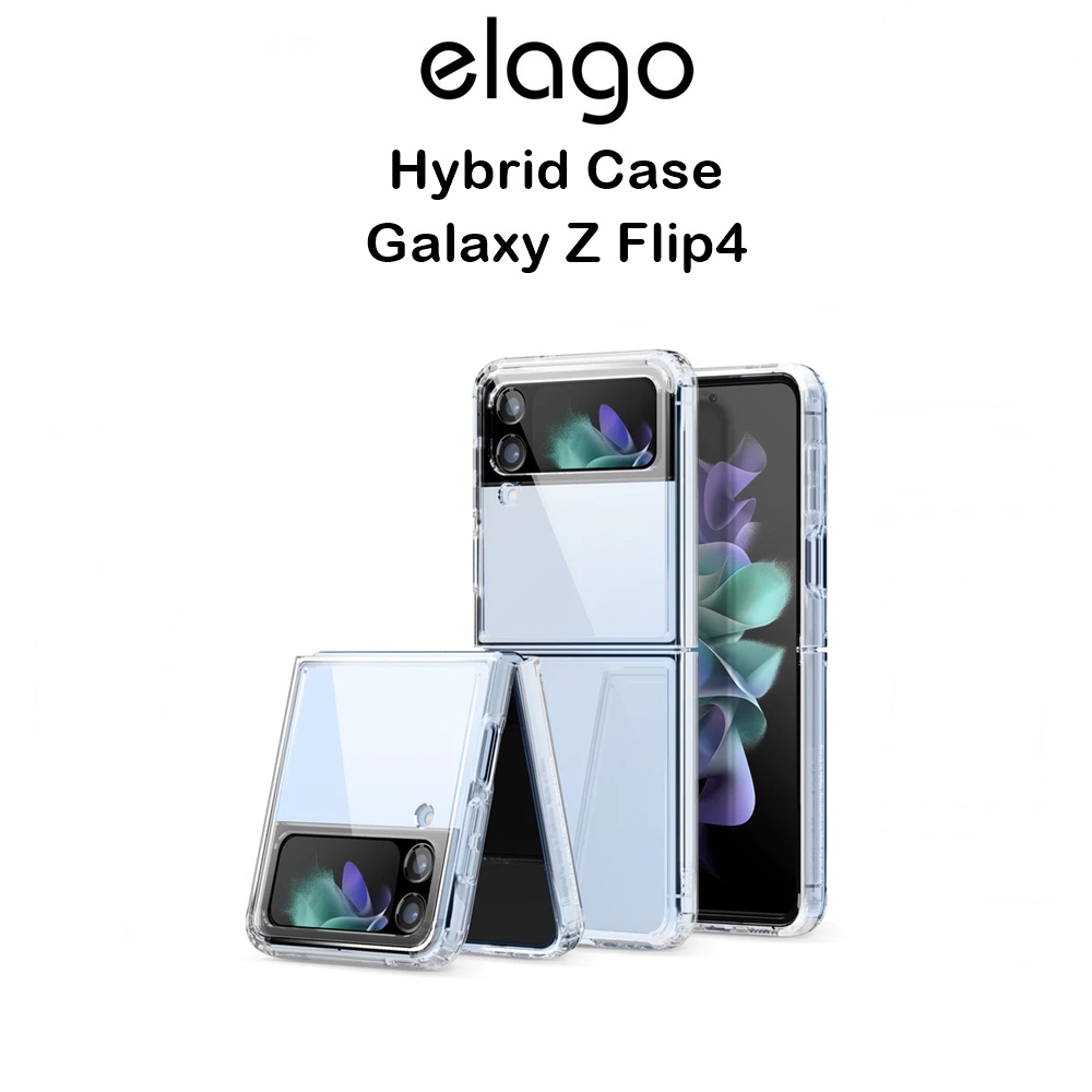 elago-hybrid-case-เคสใสกันกระแทกเกรดพรีเมี่ยมจากอเมริกา-เคสสำหรับ-galaxy-z-flip4-ของแท้100
