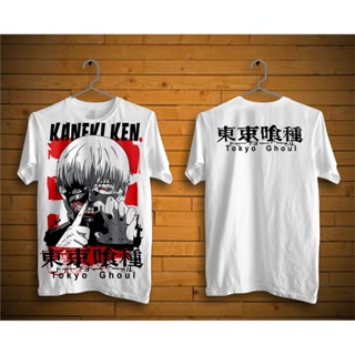 เสื้อยืดผู้ชาย -- เสื้อยืดลายจุดสีขาว (Tokyo Ghoul) สําหรับผู้ชาย / เสื้อยืดสําหรับผู้ชาย / เสื ]~C