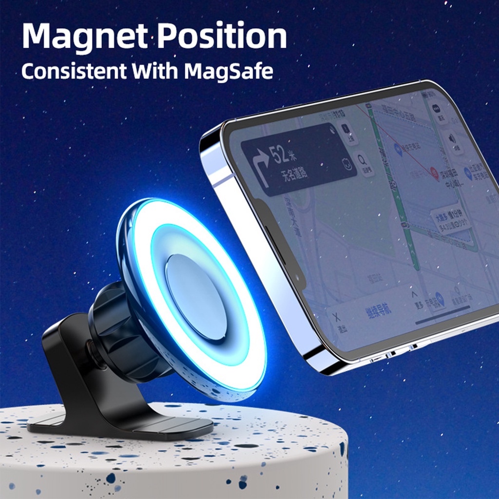 Car Phone holder Compatible with MagSafe, 360 Degree Rotation Dashboard